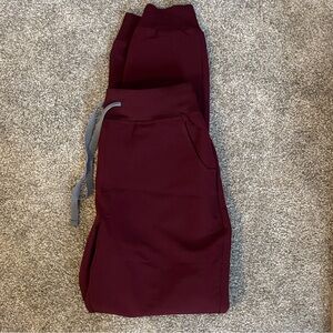 Women’s Maroon Jogger Scrub Pants